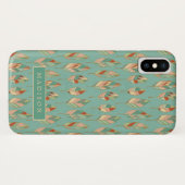 Jouw naam toevoegen | Waterverf Vuurpatroon Case-Mate iPhone Case (Achterkant (horizontaal))