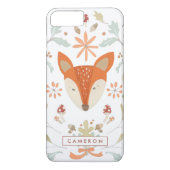 Jouw naam toevoegen | Whimsical Woodland Fox Case-Mate iPhone Case (Achterkant)