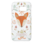 Jouw naam toevoegen | Whimsical Woodland Fox Case-Mate Samsung Galaxy Hoesje (Achterkant)