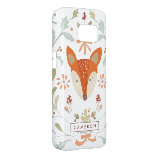 Jouw naam toevoegen | Whimsical Woodland Fox Case-Mate Samsung Galaxy Hoesje (Back/Rechts)