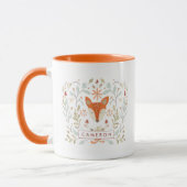 Jouw naam toevoegen | Whimsical Woodland Fox Mok (Links)