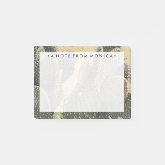 Jouw naam toevoegen | woestijncactus | Green Splat Post-it® Notes (Voorkant)