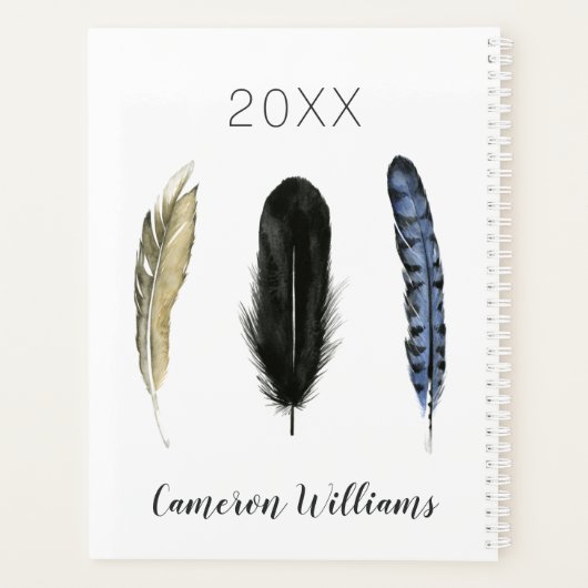 Jouw naam toevoegen | Zachte veren I Planner (Achterkant)