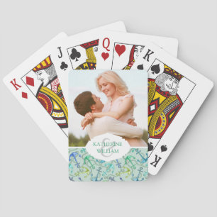 Jouw naam toevoegen Zee-Ankers en hellingspatroo Pokerkaarten
