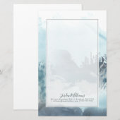 Jouw naam toevoegen | Zee bossen Briefpapier (Voorkant / Achterkant)