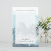 Jouw naam toevoegen | Zee bossen Briefpapier (Staand voorkant)