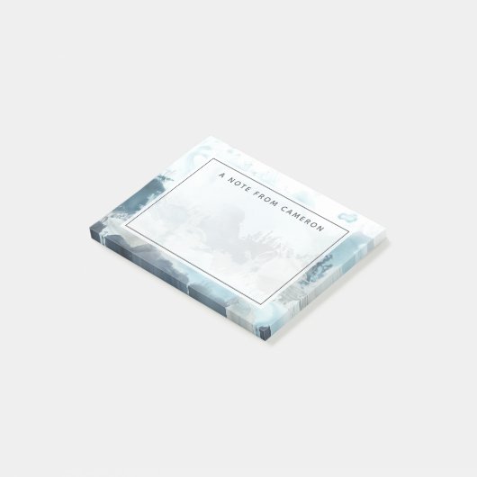 Jouw naam toevoegen | Zee bossen Post-it® Notes (Schuin)