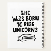 Jouw naam toevoegen | Zij is geboren in Ride Unico Planner (Achterkant)