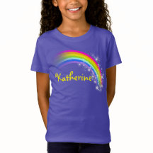 Jouw naam tot 9 letters regenboogviolet bovenaan