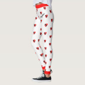 (Jouw naam) Trinidad Flag Hearts op (uw kleur) Leggings (Links)