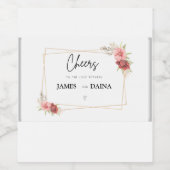 jouw naam trouwwijn bottel wijn etiket (Enkel label)