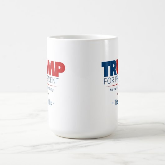 Jouw naam Trump voor President Magische Mok (Midden)