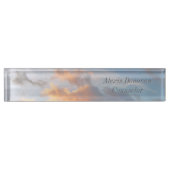 "JOUW NAAM TUSSEN DE WOLKEN" NAAMBORD (Voorkant)