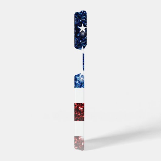 JOUW NAAM van de Amerikaanse vlag iPhone Hoesje (Rechterkant)