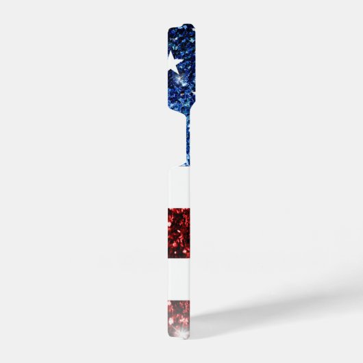 JOUW NAAM van de Amerikaanse vlag iPhone Hoesje (Rechterkant)