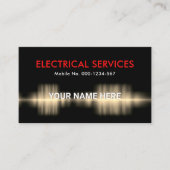 Jouw naam van de elektrische stroom visitekaartje (Voorkant)