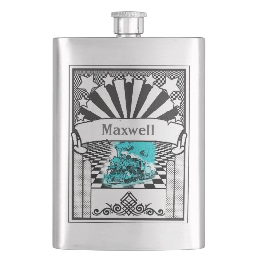 jouw naam van deze locomotiefkolf flacon (Voorkant)