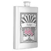 jouw naam van deze Motorrijracerfles Heupfles (Rechts)