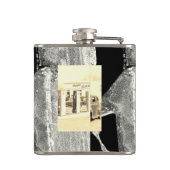 jouw naam van deze Retro Sedan-erlenmeyer Heupfles (Achterkant)