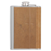 jouw naam van handleder- en chroomkolf heupfles (Achterkant)