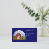 Jouw naam van het nationale Boerderij Rode Barn Bl Visitekaartje (Staand voorkant)