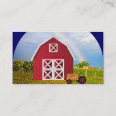 Jouw naam van het nationale Boerderij Rode Barn Bl Visitekaartje (Achterkant)