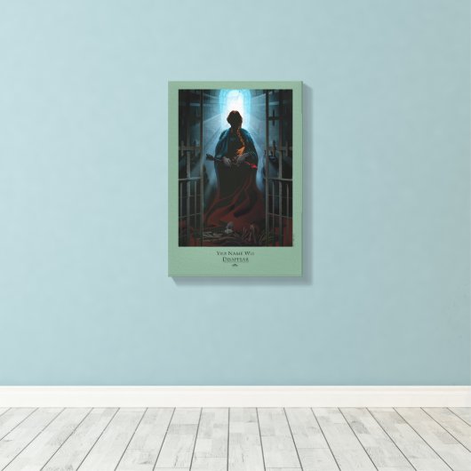 Jouw naam verdwijnt canvas afdruk (Insitu (Houten vloer))