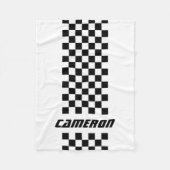 Jouw naam Volledig aangepaste kleuren, gecheckte s Fleece Deken (Voorkant)