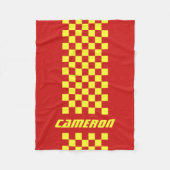 Jouw naam Volledig aangepaste kleuren, gecheckte s Fleece Deken (Voorkant)