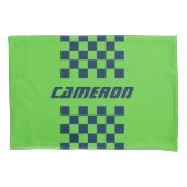 Jouw naam Volledig aangepaste kleuren, gecheckte s Kussensloop (Voorkant)