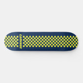 Jouw naam Volledig aangepaste kleuren, gecheckte s Persoonlijk Skateboard (Horizontaal)