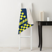 jouw naam Volledig aangepaste kleuren, gecheckte s Sherpa Deken (In situ)