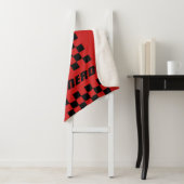 Jouw naam Volledig aangepaste kleuren, gecheckte s Sherpa Deken (In situ)