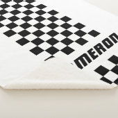 Jouw naam Volledig aangepaste kleuren, gecheckte s Sherpa Deken (3/4)