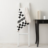 Jouw naam Volledig aangepaste kleuren, gecheckte s Sherpa Deken (In situ)