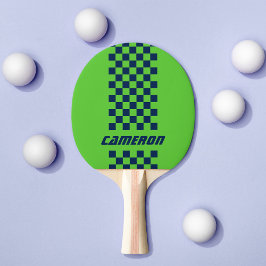Jouw naam Volledig aangepaste kleuren, gecheckte s Tafeltennisbatje