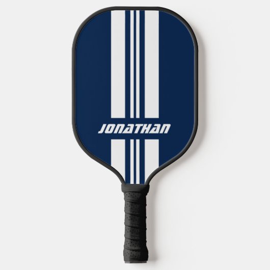 Jouw naam volledig aangepaste kleuren met races 1 pickleball paddle (Voorkant)