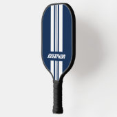 Jouw naam volledig aangepaste kleuren met races 1 pickleball paddle (Links)