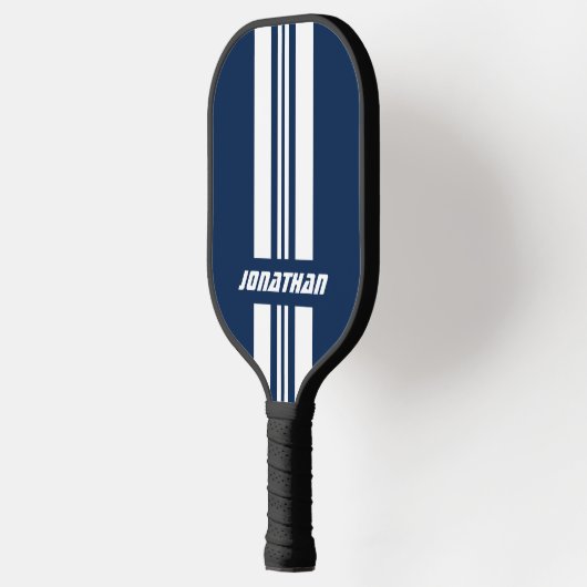 Jouw naam volledig aangepaste kleuren met races 1 pickleball paddle (Links)