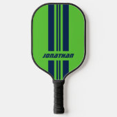 Jouw naam volledig aangepaste kleuren met races 1 pickleball paddle (Voorkant)
