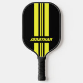 Jouw naam volledig aangepaste kleuren met races 1 pickleball paddle (Voorkant)