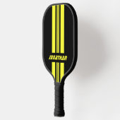 Jouw naam volledig aangepaste kleuren met races 1 pickleball paddle (Links)
