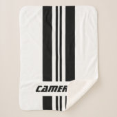 jouw naam volledig aangepaste kleuren met races 1 sherpa deken (Voorkant)