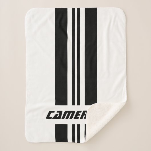 jouw naam volledig aangepaste kleuren met races 1 sherpa deken (Voorkant)