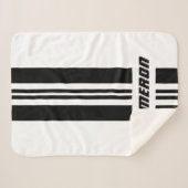 jouw naam volledig aangepaste kleuren met races 1 sherpa deken (Voorkant (horizontaal))