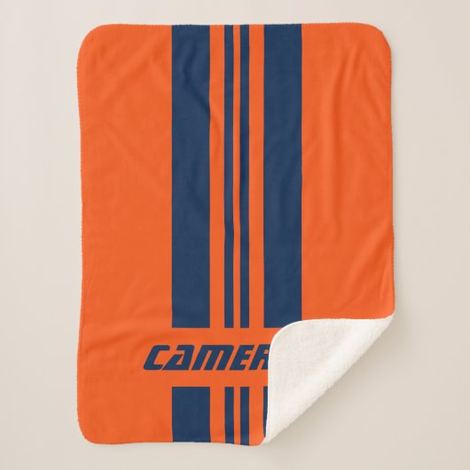 Jouw naam volledig aangepaste kleuren met races 1 sherpa deken (Voorkant)