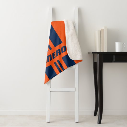 Jouw naam volledig aangepaste kleuren met races 1 sherpa deken (In situ)