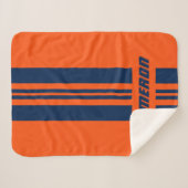 Jouw naam volledig aangepaste kleuren met races 1 sherpa deken (Voorkant (horizontaal))