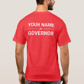 Jouw naam voor aangepaste tekst en kleur van gouve t-shirt (Achterkant)