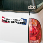 jouw naam voor President sticker (Op Truck)